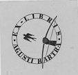 Ex libris de Agustí Bartra realizado por Pere Calders.